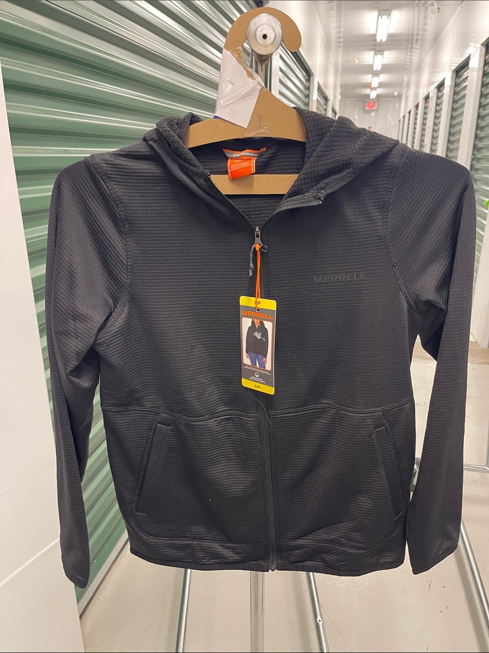 Merrell Women's Black Hooded Full-Zip Utility Jacket